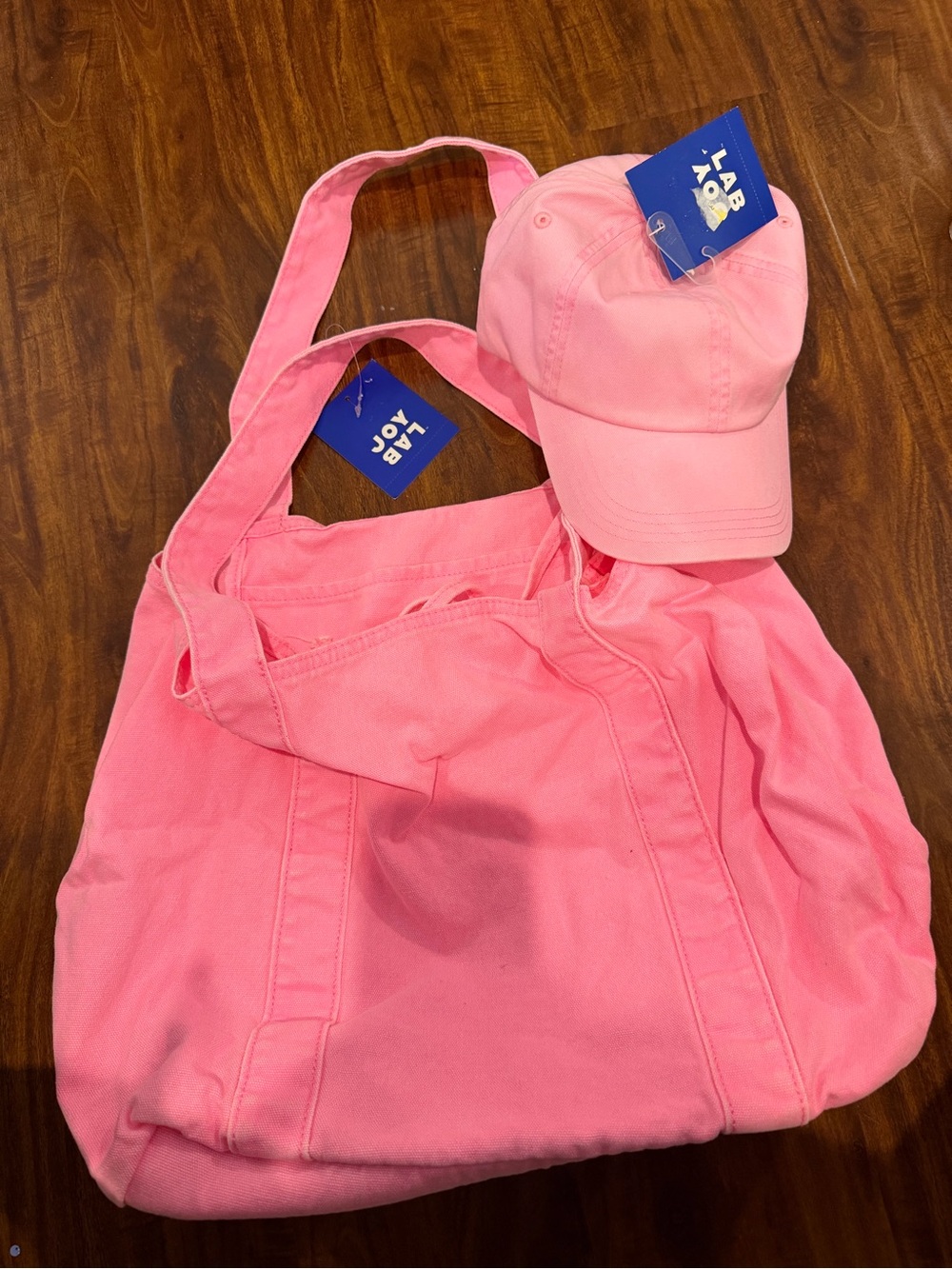 New JoyLab Pink Tote Bag & Matching Hat